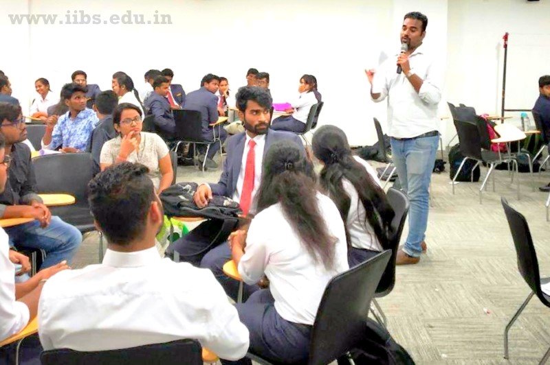 Hindustan Unilever HR Interacts with MBA Student at IIBS Bangalore Campus
