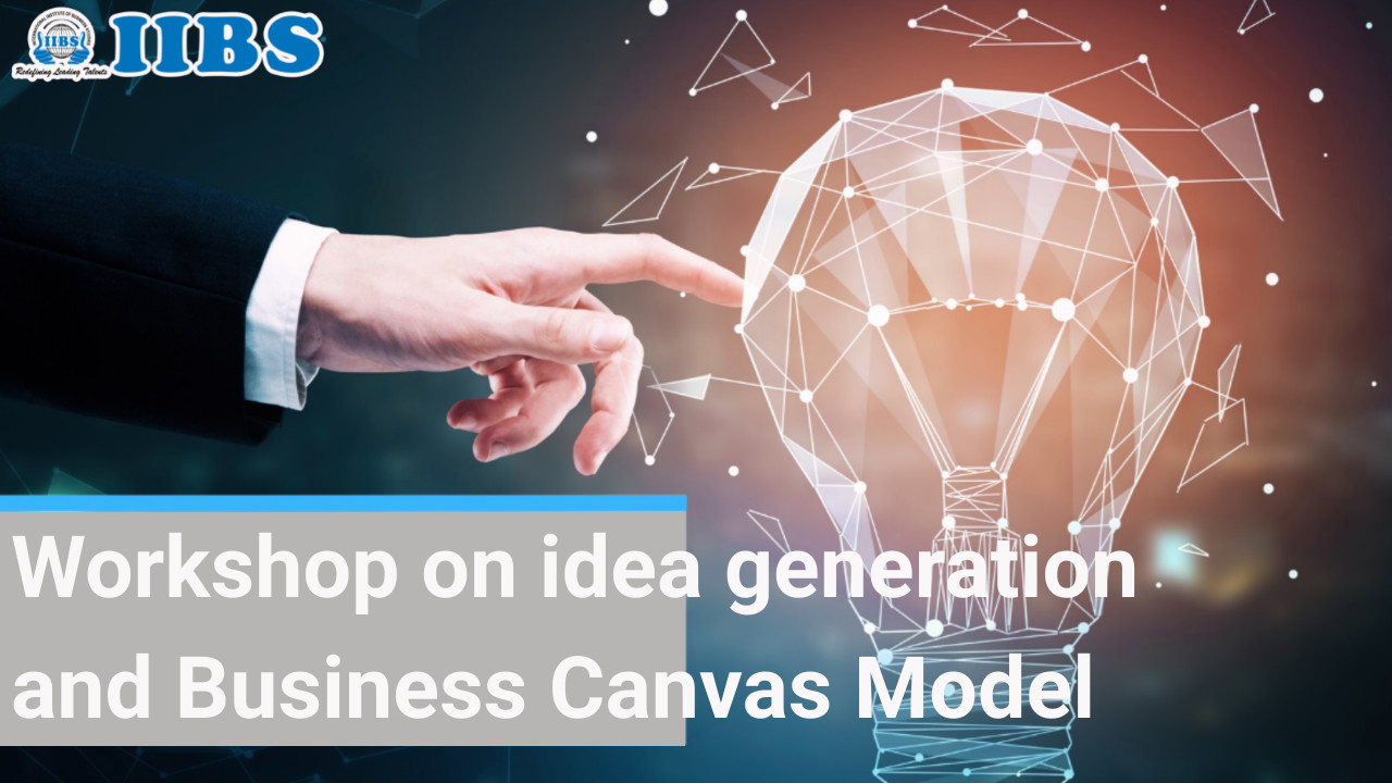 Workshop on idea generation and Business Canvas Model | MBA colleges in Bangalore list