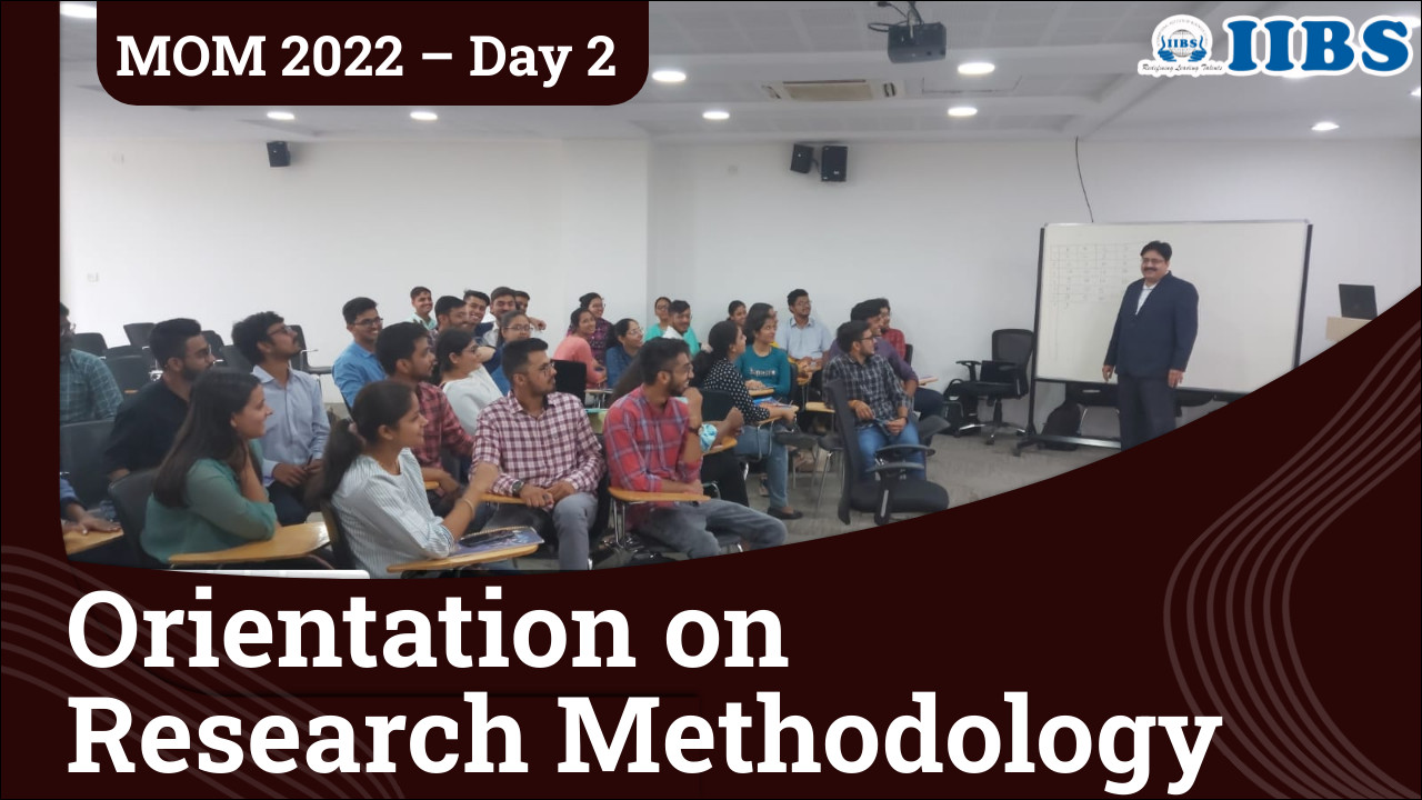 Orientation on Research Methodology | MOM 2022 – Day 2 | MBA college in Bangalore  