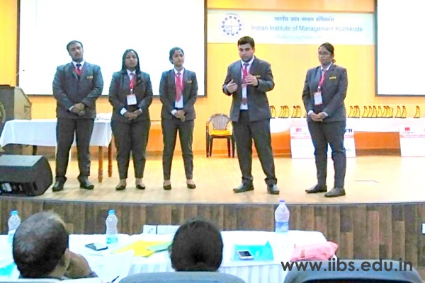IIBS Team Scales Higher in Finale of IIM Kozhikode International B-Plan Competition