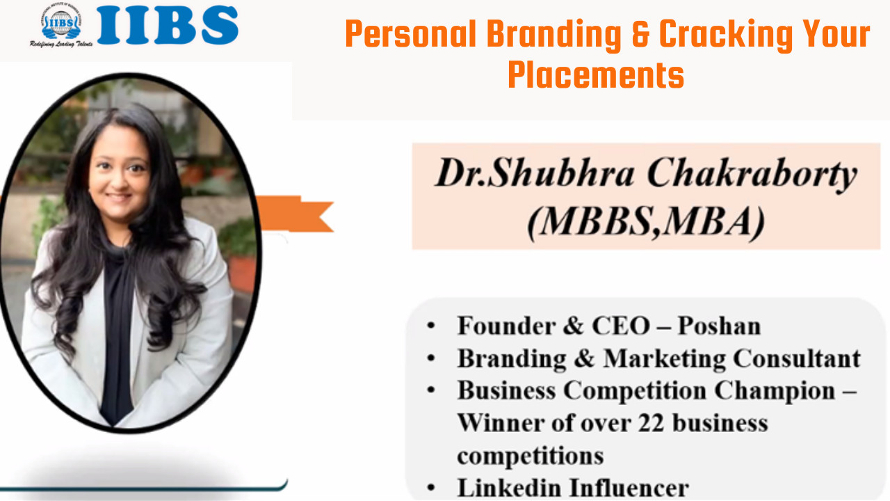 “Personal Branding and Cracking Your Placement” Workshop | NAAC accredited MBA college in Bangalore