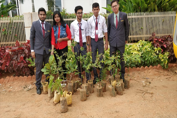 World Environment Day celebrated by Tree Plantation Program by IIBS Rotaract Club