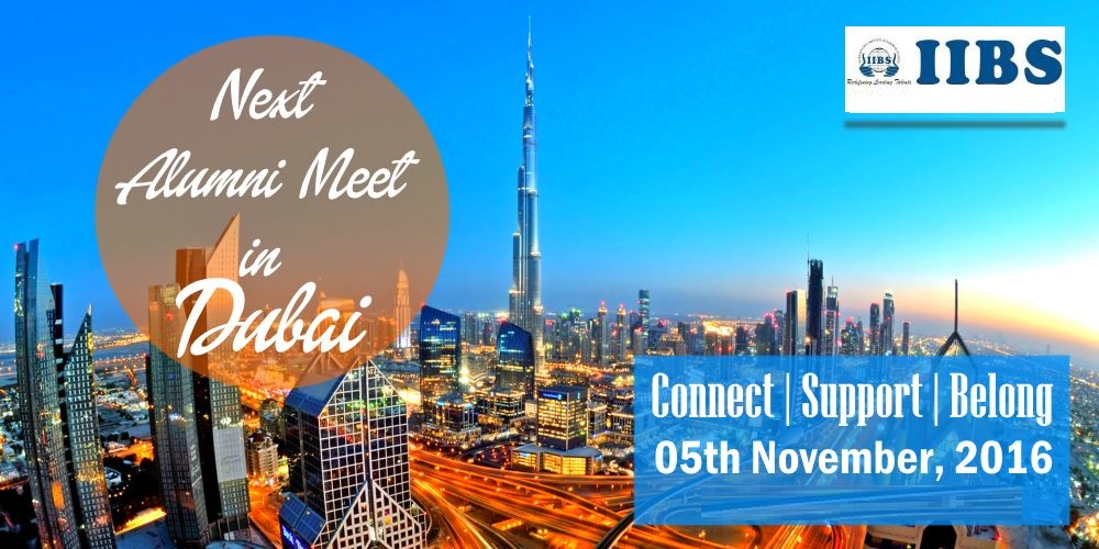 IIBS Next Alumni Meet-2016 in Dubai on 5th Nov, 2016