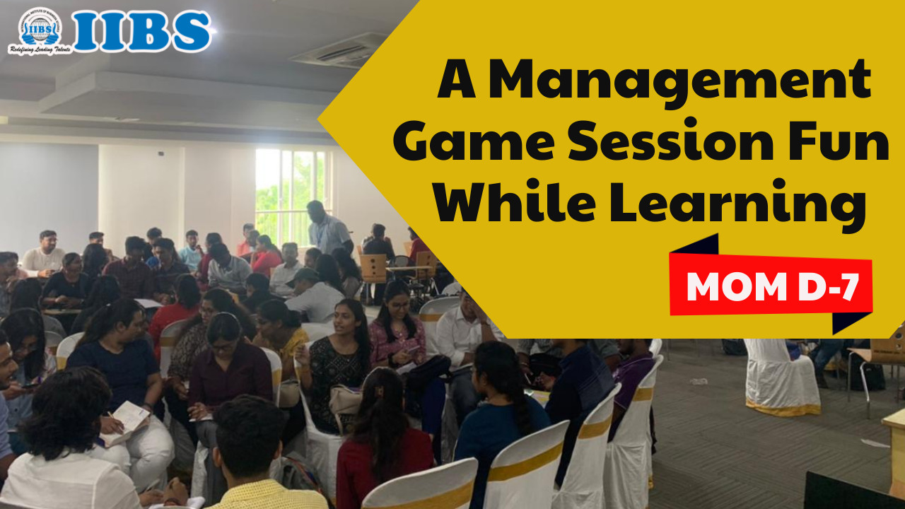 A Management Game Session, Fun While Learning M-Day7 | Top b Schools in Bangalore for MBA
