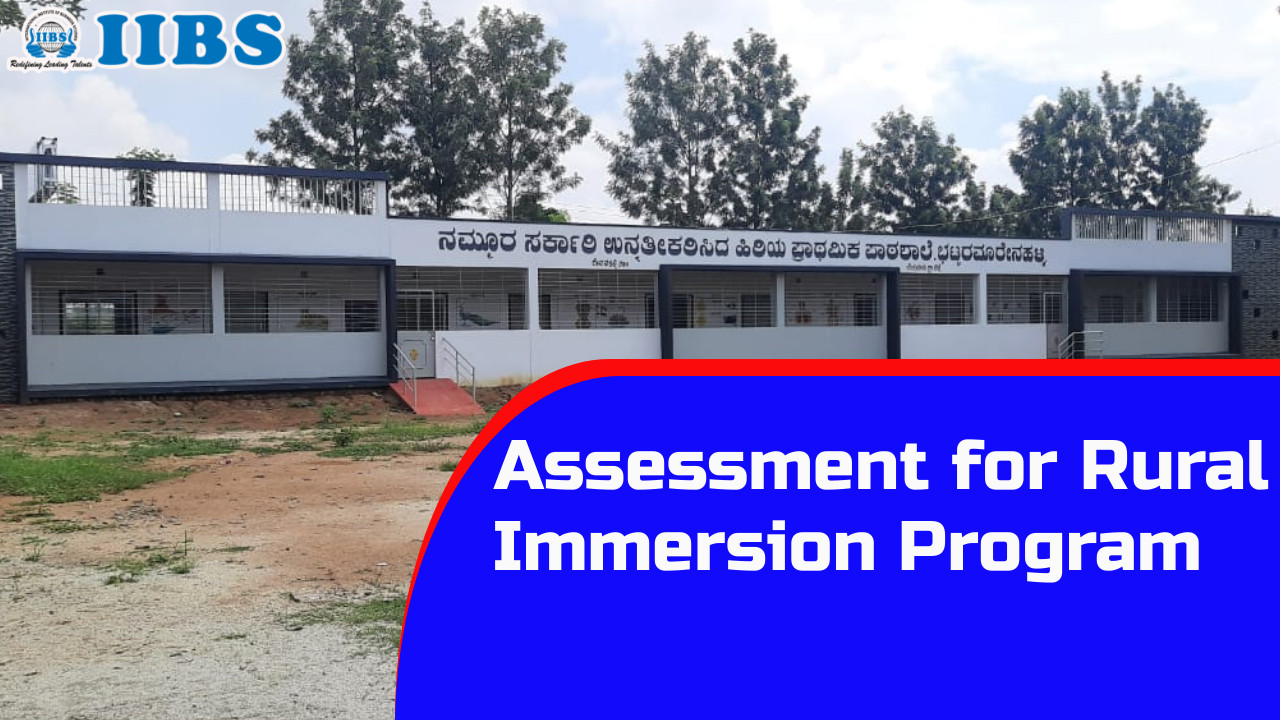 Assessment for Rural Immersion Program | ABM colleges in Bangalore
