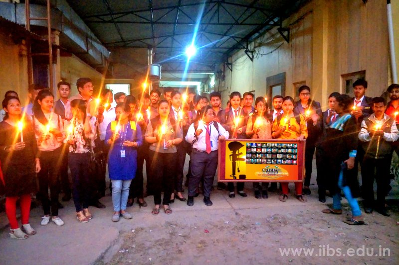 Pulwama Attack: Candle Light Vigil held at IIBS Bangalore