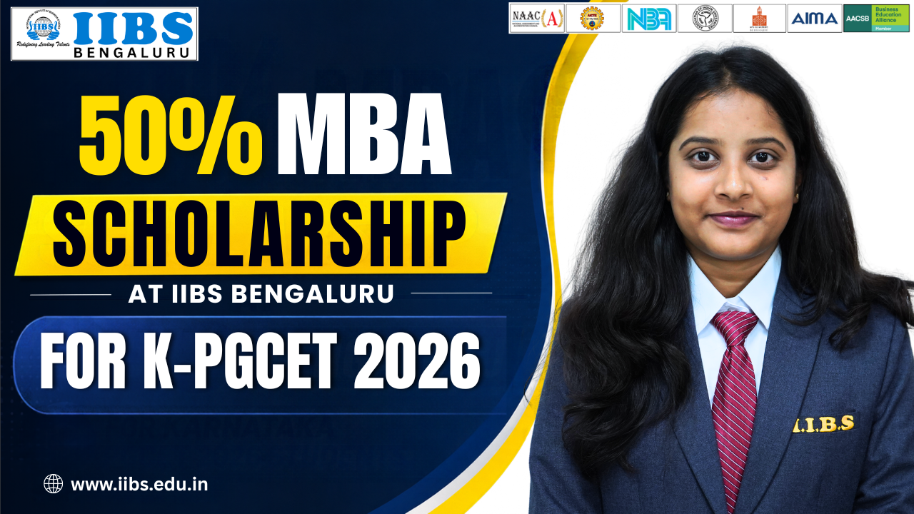 50 percent MBA Scholarship at IIBS Bengaluru for Karnataka PGCET 2026 Students
