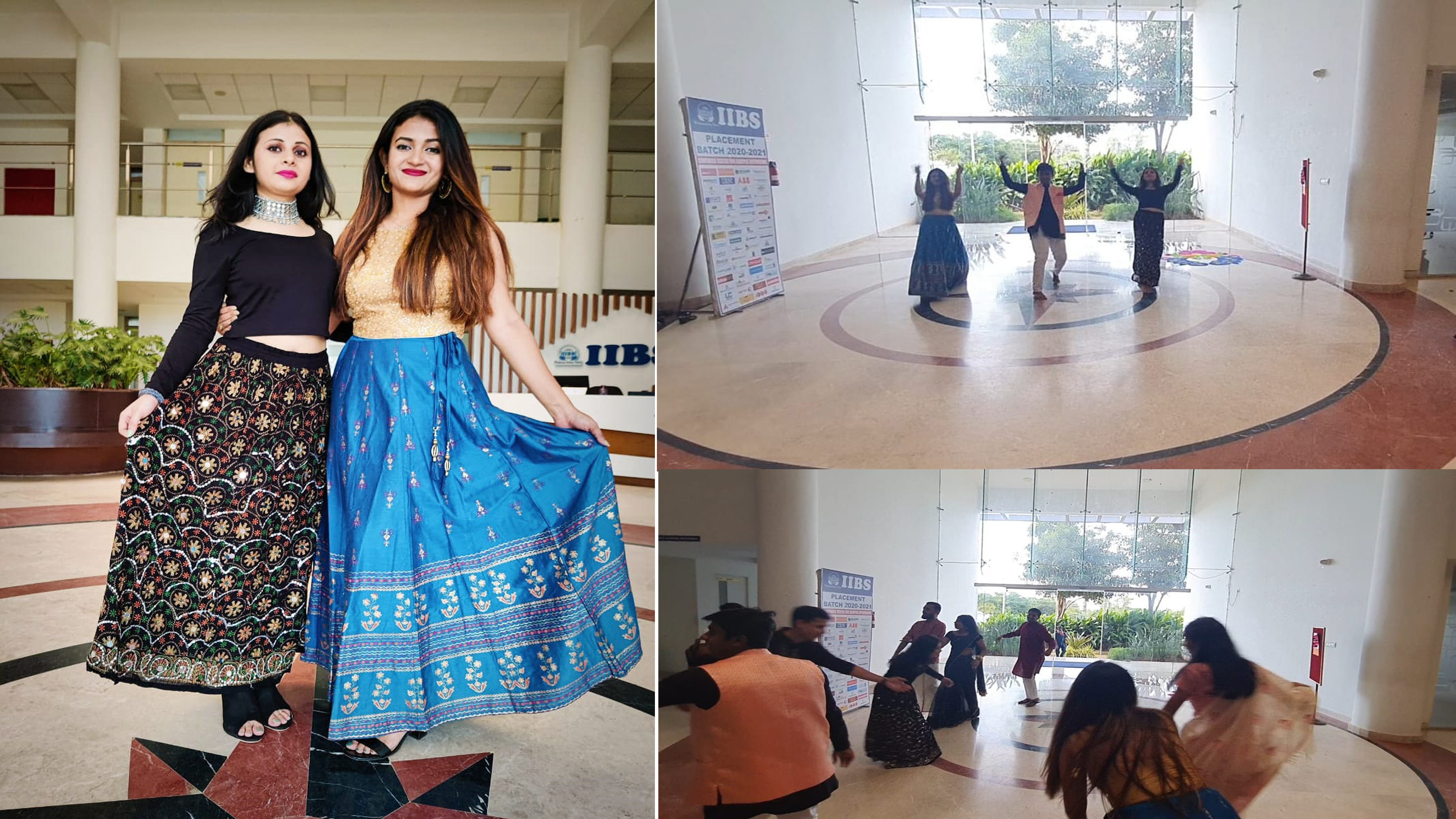 Garba Dance and Elated Moments of Navratri celebration |  At IIBS Airport Campus 
