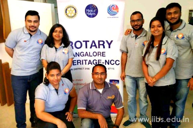 IIBS Bangalore Rotaract Club Organized a Blood Donation Camp in Association with Rotary Bangalore Heritage