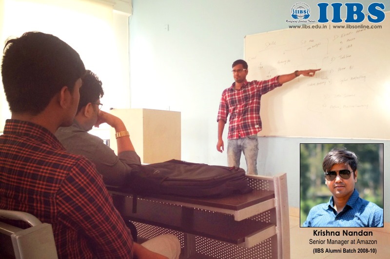 Alumni Guest Lecture on Career Planning by Krishna Nandan at IIBS Bangalore