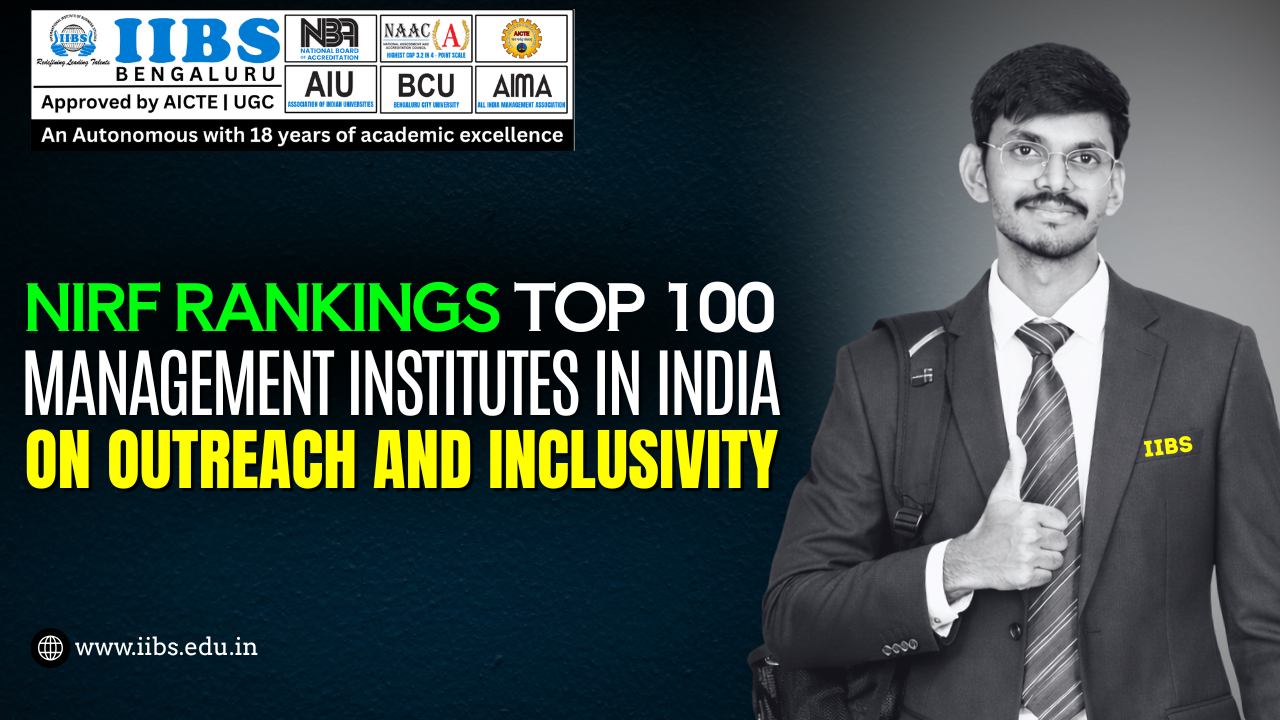 NIRF Rankings Top 100 Management Institutes in India on Outreach and Inclusivity