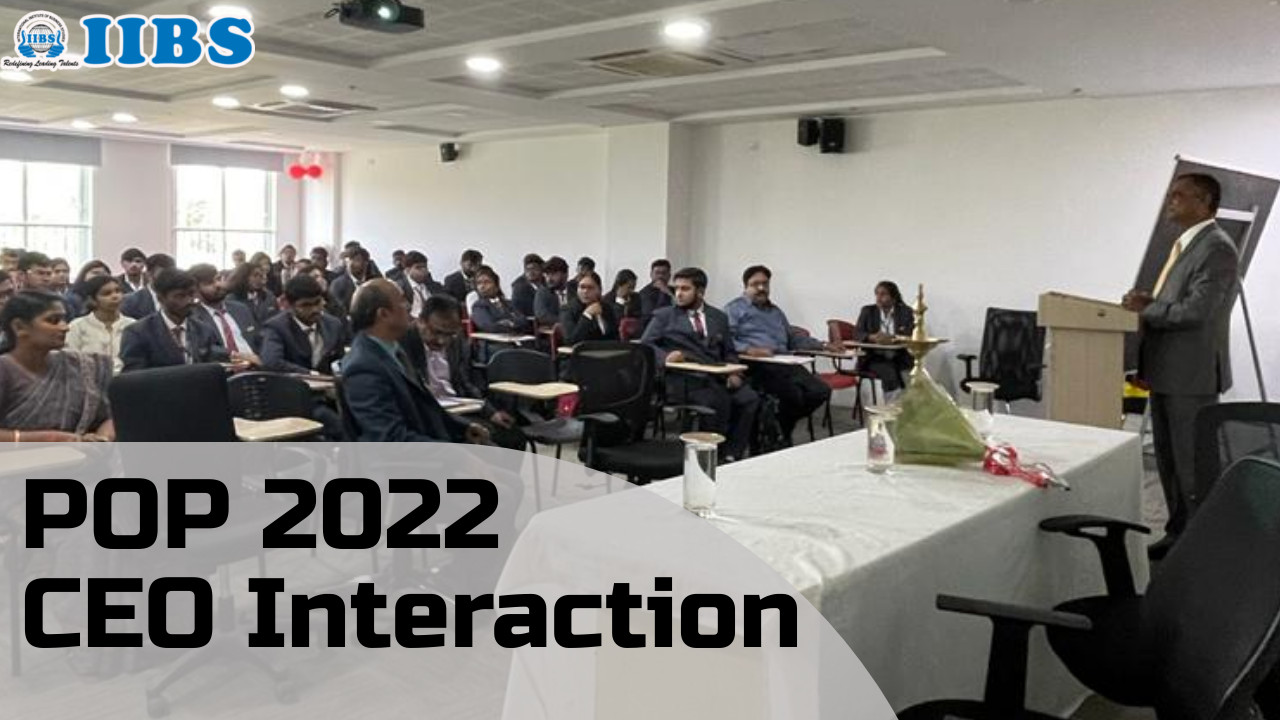 POP 2022–CEO Interaction | MBA Courses in Bangalore