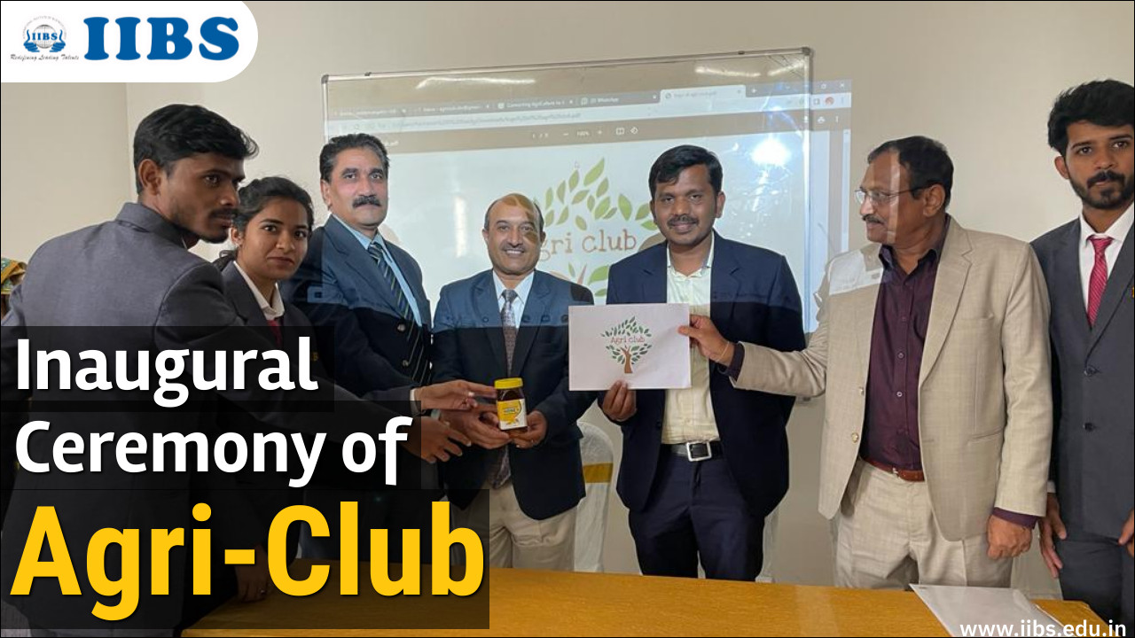 Inaugural Ceremony of Agri-Club at IIBS  | ABM college in Bangalore