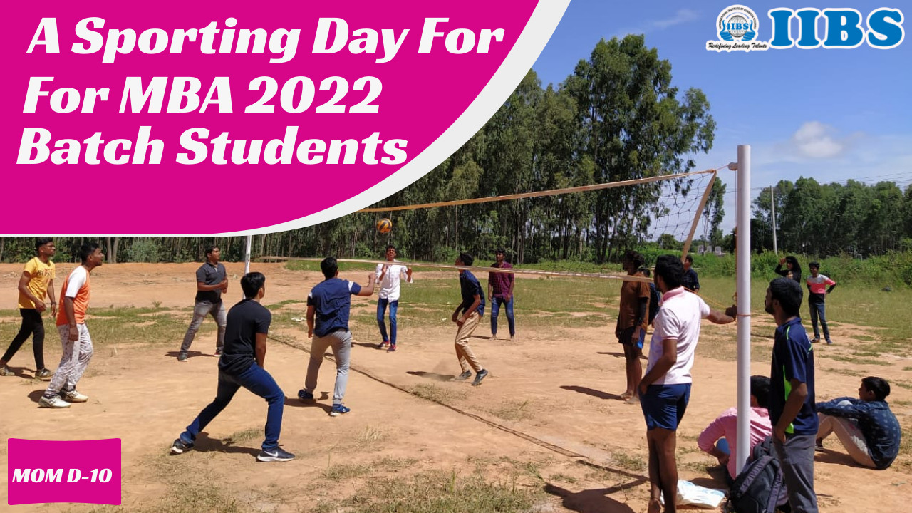 A Sporting Day for MBA 2022 batch students MOM Day-10 | Top b Schools in Bangalore for MBA