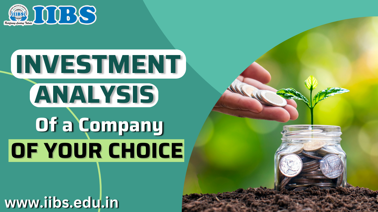 Investment analysis of a company of your choice