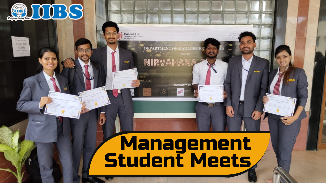 Management students meet at Ramaiah college of Arts, Science and commerce | Mba Colleges in Bangalore