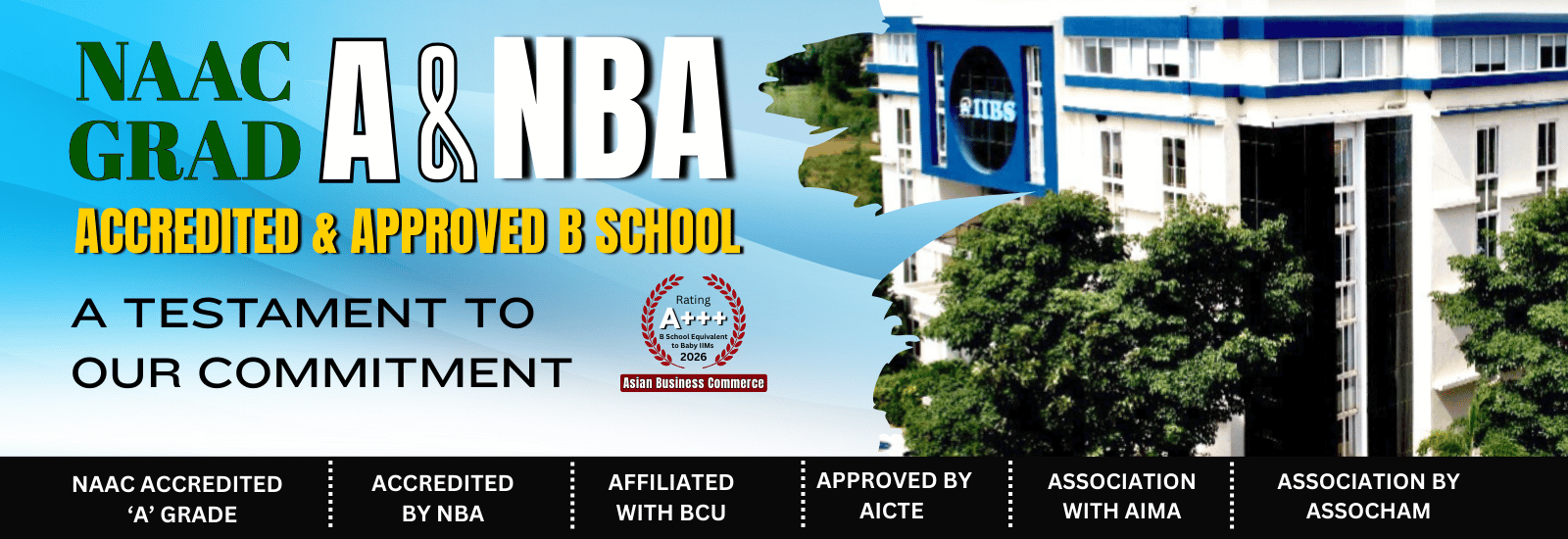 IIBS Bangalore a Top MBA Colleges in Bangalore - NAAC A Grade and NBA Accredited Business School